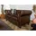 Massivmoebel24 Couch Leder 2-Sitzer Braun
