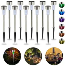 Relaxdays Solarleuchte 10er Set,