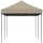 vidaXL Partyzelt Faltbar Pop-Up Taupe 580x292x315 cm