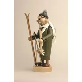 KWO Räuchermann schlanker Skifahrer 27 cm
