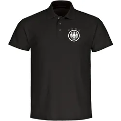 multifanshop Poloshirt - Deutschland - Adler Retro - Druck weiß - Polo
