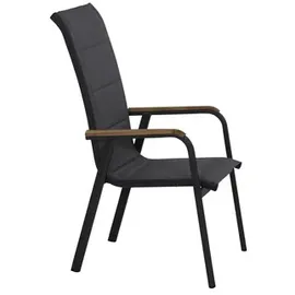 Siena Garden Tesoro Stapelsessel 62,5 x 70,5 x 111 cm anthrazit N40080