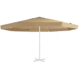 vidaXL Ersatzbezug Sonnenschirm Polyester 500 cm Taupe