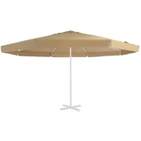 vidaXL Ersatzbezug Sonnenschirm Polyester 500 cm Taupe