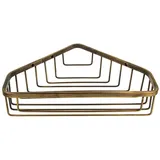 tecuro - Eck-seifenkorb Geschlossen 230 X 170 X 50 Mm, Messing Bronciert Gebürstet