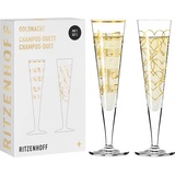 Ritzenhoff & Breker Ritzenhoff Champagnergläser Goldnacht 205 ml 2er Set