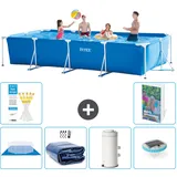 Rechteckiger Frame Pool - 450x220x84 Cm - 7-teilig  S98