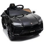 TPFLiving Elektro-Kinderauto Lamborghini Urus schwarz - Kinderauto - Elektroauto - Ledersitz und Sicherheitsgurt