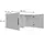 Vicco Aufsatzmodul Ingo 80 x 40 x 37 cm Weiß