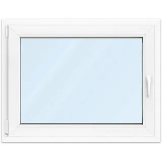 Fenster 90x70 cm, Kunststoff Profil aluplast IDEAL® 4000, Weiß, 900x700 mm, einteilig festverglast, 2-fach Verglasung, individuell konfigurieren