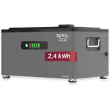 xoro solar SPB 246X 2,4 kWh Erweiterungsbatterie für ATLAS Solarspeicher – Grau