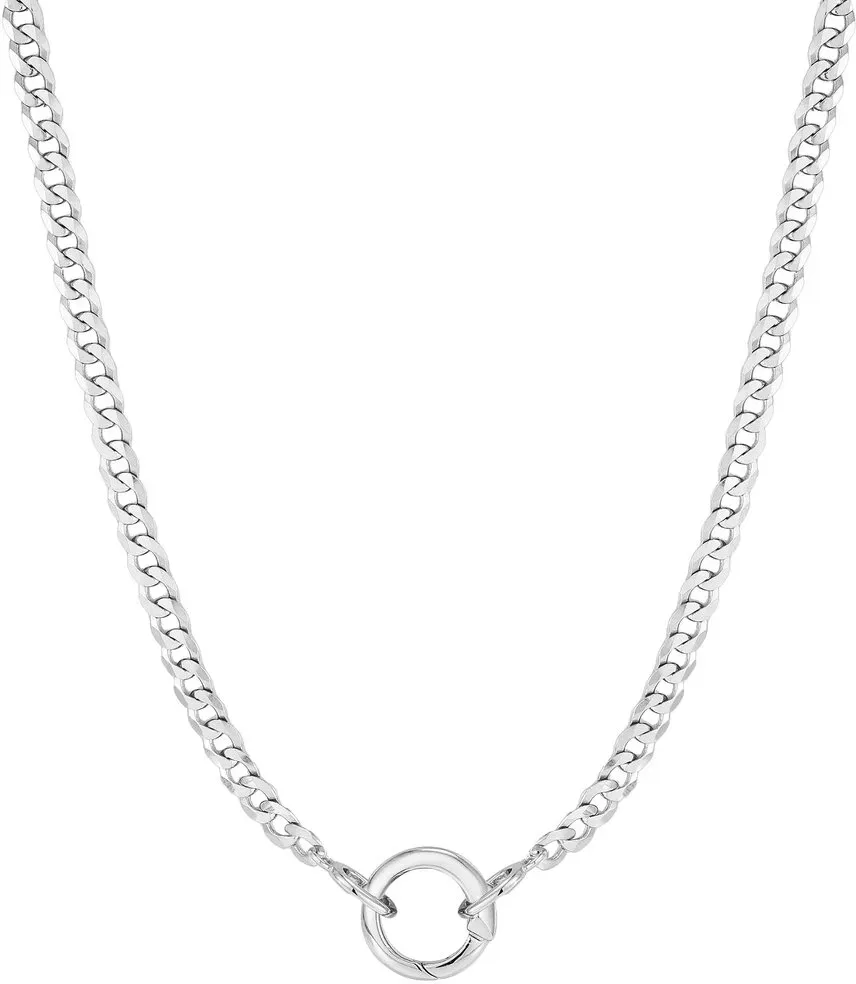 ANIA HAIE - NECKLACE - Curb Chain Charm Connector - silver