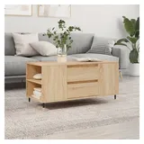 furnicato Couchtisch Moderner Braun Eiche 102 x 44,5 x 50 cm