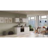 Flex-Well Exclusiv Küchenzeile Joelina 210 cm, Weiß matt - Beton Grau