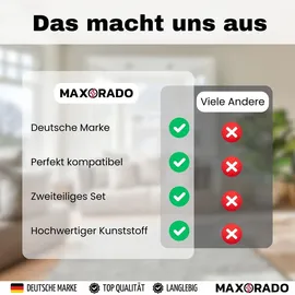 Maxorado Staubsaugerrohr Nassauger 35mm 2x 50cm schwarz