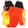 AVANA Silikon Ofenhandschuhe Hitzebeständige Anti-Rutsch Kochhandschuh mit weichem Baumwoll-Innenfutter bis zu 350°C Handschuhe für Kochen und Backen - Rot