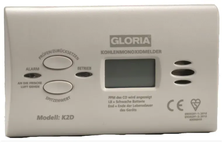 Kohlenmonoxid-Melder Gloria K02D mit Display