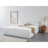 Westfalia Schlafkomfort Polsterbett "Rostock", weiß, L:210cm, Bezug 100% Polyurethan,