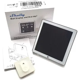 Shelly Wanddisplay Weiß & Blu Feuchtigkeits- und Temperatursensor