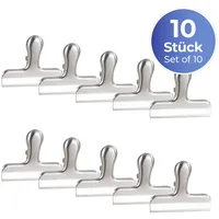 Maximex Verschlussklammer Edelstahl (Set, 10 Stück