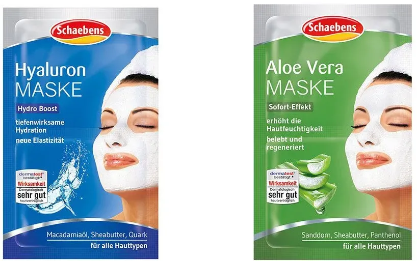 Schaebens Hyaluron Maske + Schaebens Aloe Vera Maske