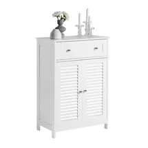 SoBuy Reign Badezimmerschrank 60 x 87 x 35 cm Weiß