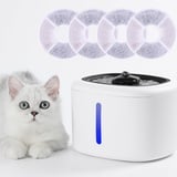 Katzen Trinkbrunnen, 2,5L Hundewasserspender, Intelligentes LED-Licht, Ultra Leiser Automatischer Katzenwasserspender mit Wasserstand-Fenster, Innenbrunnen für Katzen, Welpen mit 4 Aktivkohlefilter