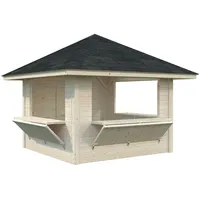 Palmako Bianca Verkaufsstand 3 x 3 m Naturbelassen