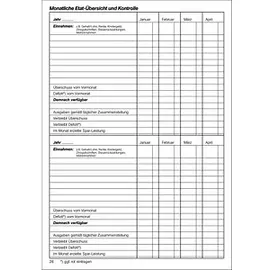 RNK Haushaltsbuch A5 40 Blatt