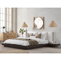 Wasserbett dunkler Holzfarbton 160 x 200 cm ZEN