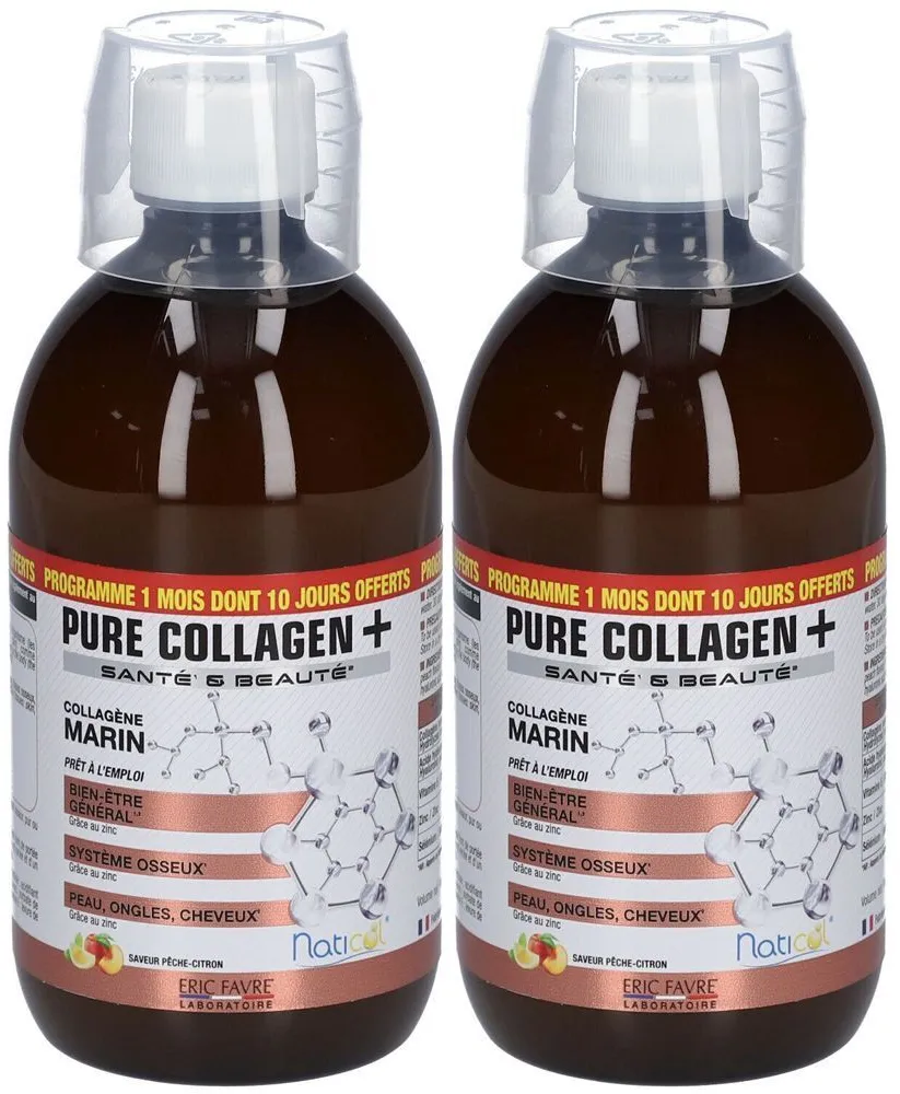 Eric Favre Pure Collagen + - Flüssige Formel 500 ml - Eco-Format