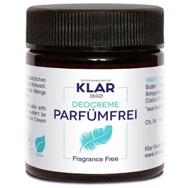Klar Seifen Klar Deocreme parfümfrei 30 ml