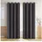 Blumtal Thermo-Vorhang Ösen 140 x 295 cm Grau 2 St.