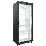 GastroHero Vollraumkühlschrank Lagerkühlschrank ECO 600 Glastür Schwarz 562 Liter LED LKSE600BG, 190 cm hoch, 77.5 cm breit, ideal zur Präsentation von Getränken und gekühlten Waren schwarz