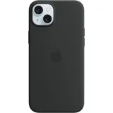 Apple Silikon Case mit MagSafe für iPhone 15 Plus schwarz