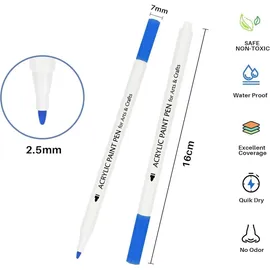 luxuskollektion Acrylstifte für Steine 24 Farben Acrylic Paint Marker