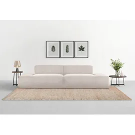 TRENDMANUFAKTUR Big-Sofa »Braga, toller Sitzkomfort, Designsofa« in moderner Optik, mit hochwertigem Kaltschaum beige
