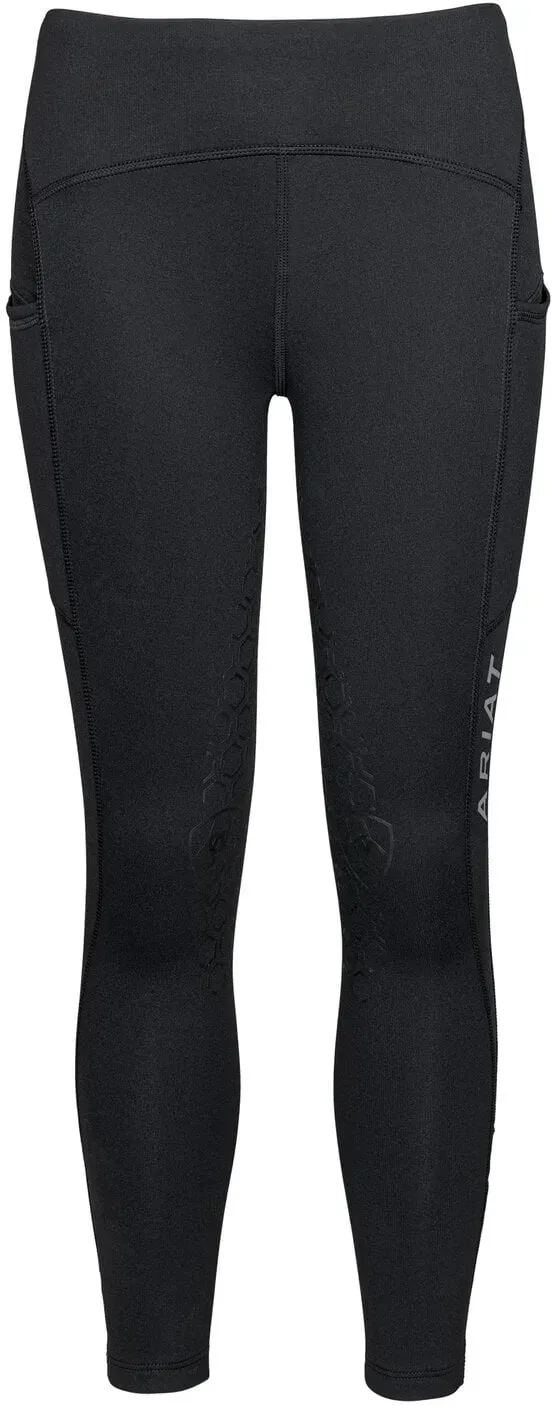 ARIAT Reitleggings Venture Thermal Half Grip black XXL (16 Jahre. Gr. 176)