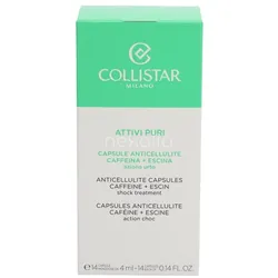 Collistar Pure Actives Anticellulite Capsules Caffeine + Escina 14x4ml - Shock Treatment 56 ml