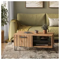 Vicco Couchtisch Amber Braun Eiche 90 x 40 cm