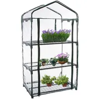 chifans PVC Gewächshaus foliengewächshaus, Foliengewächshaus Gewächshaus Tomatenhaus Anzuchthaus mit Gitterplane Stiefelschrank(nur abdecken)