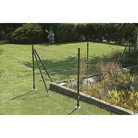 GAH Alberts Fix-Clip Pro Zaun-Komplettset 75 m x 153 cm Anthrazit