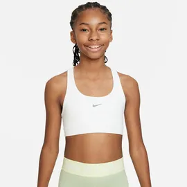 Nike Swoosh Sport-BH, White/Pure Platinum, 12-13 Jahre EU