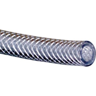Hozelock PVC Schlauch mit Gewebe Ø6 x 12 mm 163286 6 mm Meterware Transparent Gewebeschlauch