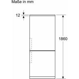 Siemens iQ300 KG36N2IBF Kühl-Gefrierkombination (321 l, 1860 mm hoch, Edelstahl)