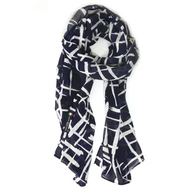 COLLEZIONE ALESSANDRO Italienischer Schal Japan im maritimen Look dunkelblau und weiß
