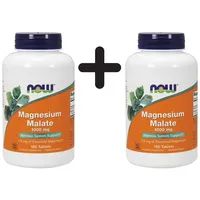 (360 g, 166,09 EUR/1Kg) 2 x (NOW Foods Magnesium Malate, 1000mg - 180 tabs)