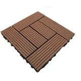 Klassische 30 X 30 Cm Große Terrassendiele Aus Verbundholz – Farbe: Terrakotta, Stärke: 25 Mm, Breite: 30 Cm, Länge: 30 Cm