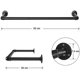 Songmics Kleiderstange für die Wand,