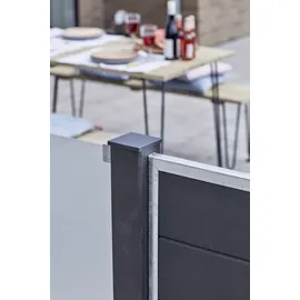 Plus Sichtschutzelement 90 x 91 cm Transparent Glas
